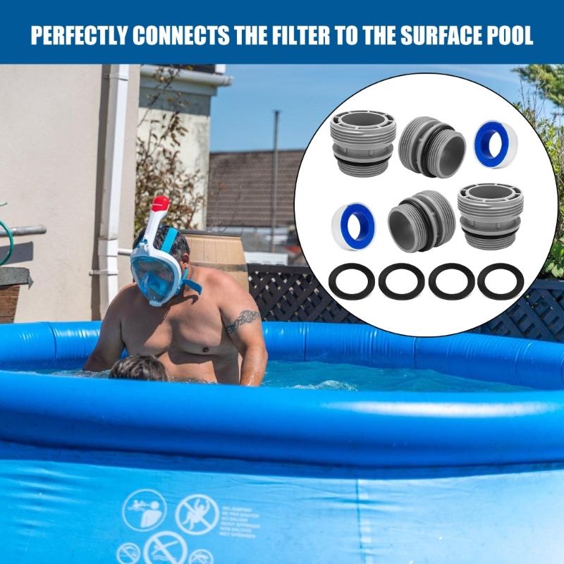 Pool Hose Adapter Conversion Swimming Pool Filter Hose Connector Waterproof Pool Hose Adapter Pump Connection