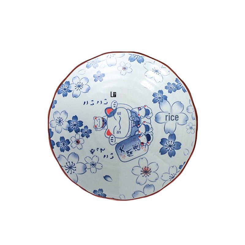 Lucky Cat Japanese Ceramic Dinnerware Collection