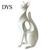 Desk Decorative Cat Figure 3D Printed Figurine, Modern Geometric Sculpture, Minimalist Art Burr-free Ornament Decor for Entryway Shelf, Lover