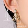 Christmas Light Luxury Style Stud Earrings, Christmas Design Earrings, Temperament Lady