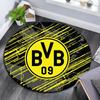 Borussia Dortmund2,Runder Teppich,Teppich für Wohnzimmer Schlafzimmer Sofa Spielzimmer Dekor,Rutschfeste Bodenmatte