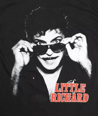 Vintage Little Richard American Tour Cotton Black S234XL Unisex Tee Shirt Unisex T-Shirt
