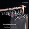 Rutschfester Metall-Kleiderbügel mit Klemmen für Hosen und Röcke