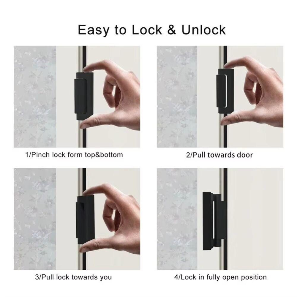 Metal Construction Anti-theft Door Lock Easy to Operate Closet Lock  Child Protection