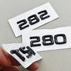 AAABV1 3D ABS Car Letters Logo V6 TSI 280 300 Sticker Rear Trunk Badge Emblem Decals For SKODA Octavia RS Combi Superb Kodiaq GT VRS