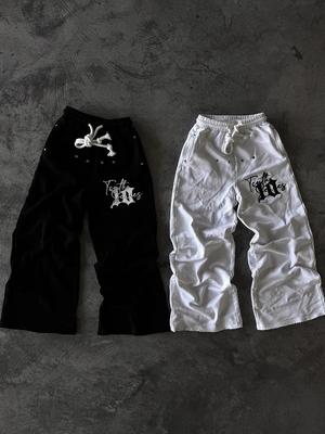 Y2K Pantalones de Chándal Streetwear Nuevos Hombre Mujer Joggers Harajuku Hip Hop Bordado Gráfico de Letras Pantalones Oversize Gótico Pantalones Casuales