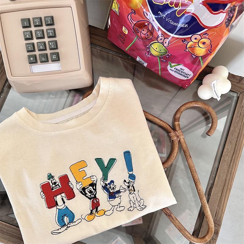 Versatile Children's Long Sleeve Cartoon T-shirt for Boys & Girls - Stylish Base Layer for Spring & Autumn