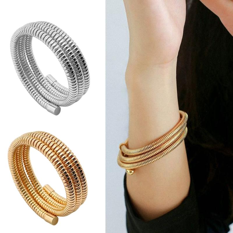 Wrap Arm Bracelet Flexible Stackable Bracelet Elastic Wristband Fashion Wrist Jewelry Wrist Accessory for Any Outfit