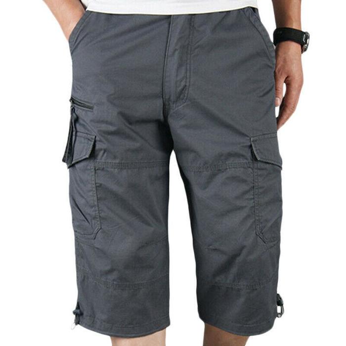 Heren Cargo Combat Shorts Rechte pijpen Zomerbodems Zakken Casual broek Korte broek