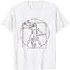 Whitruwius Menschlicher Körper Figur Gitarre Lustig Leonardo Da Vinci T-Shirt