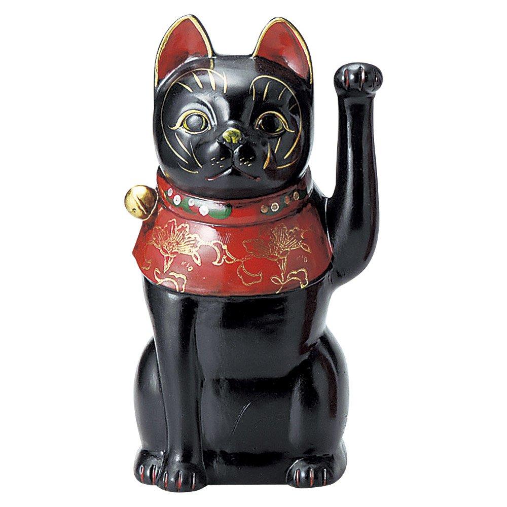 Antique Taisho Cat Medium (Black) [26cm 520g] [Lucky Cat] Japanese Restaurant, Inn, Japanese Tableware, Stylish Tableware, Commercial Use