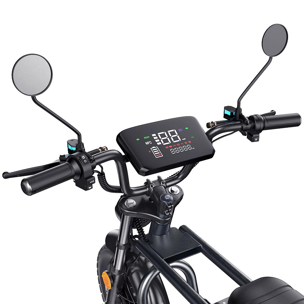 ISCOOTER DX5 1500W Výkonný motor Pohodlná elektrická koloběžka pro dospělé 15palcové pneumatiky 48V15.6Ah Baterie Městská dojížděcí e-koloběžka