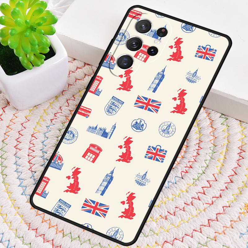 London Bus England Big Ben Silicone Phone Case For Samsung Galaxy note 10 pro S26 S25 S24 S23 S22 S21 Plus S25Ultra Capa Cover