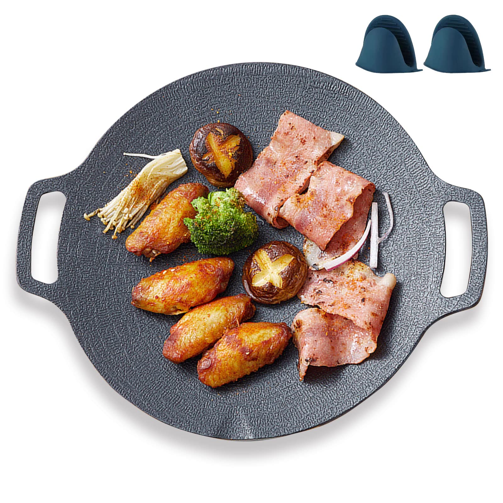 

Joyesy Кемпинговый чугун Прямая индукционная жарка Домашний огонь Круглый чугун Экстра 290 мм Диаметр Мульти-сковорода, Тарелка, Барбекю, Нагрев, Совместимый, Сковорода, Гриль, чёрный