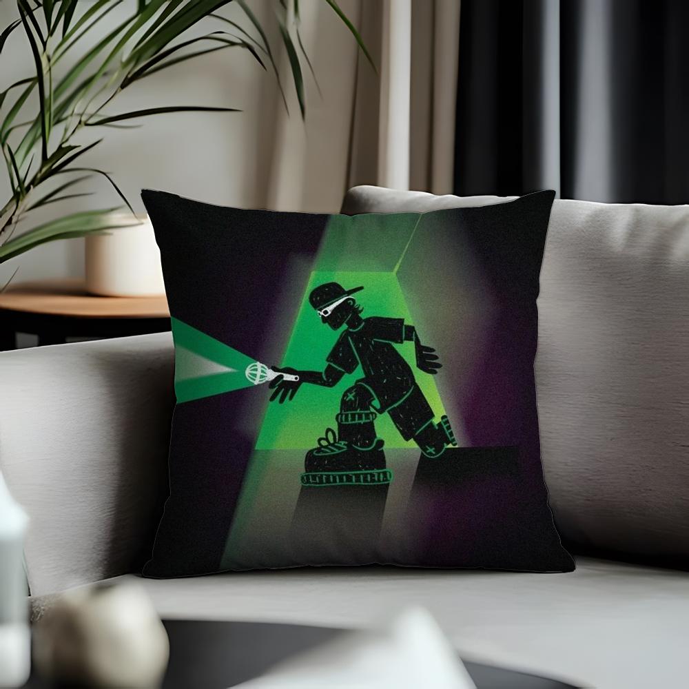 Trending Ffeidiou Cushion Cover Antidustmite Pillowcase Invisible Zipper Silky Short Plush Sofa Cushion Cover