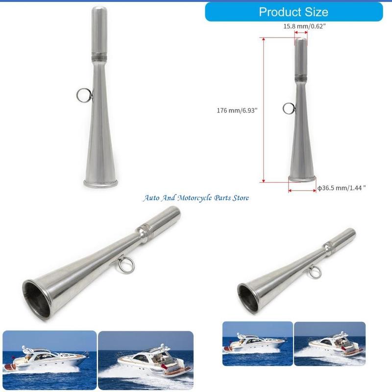 P9FD Marine Safety Horn High Volumes Sound Steel Air Horn for Yachts & Speedboats