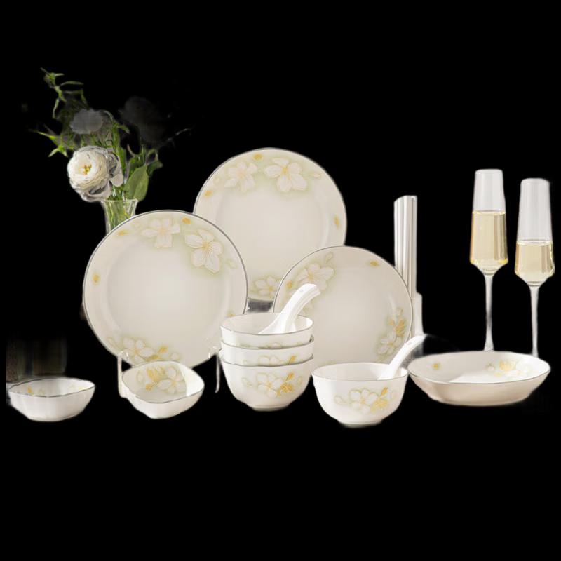 Weidu Pastoral Flower 18-Piece Dinnerware Set
