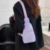Women's Solid Color Corduroy Crossbody and Waist Bag - Casual and Simple Design