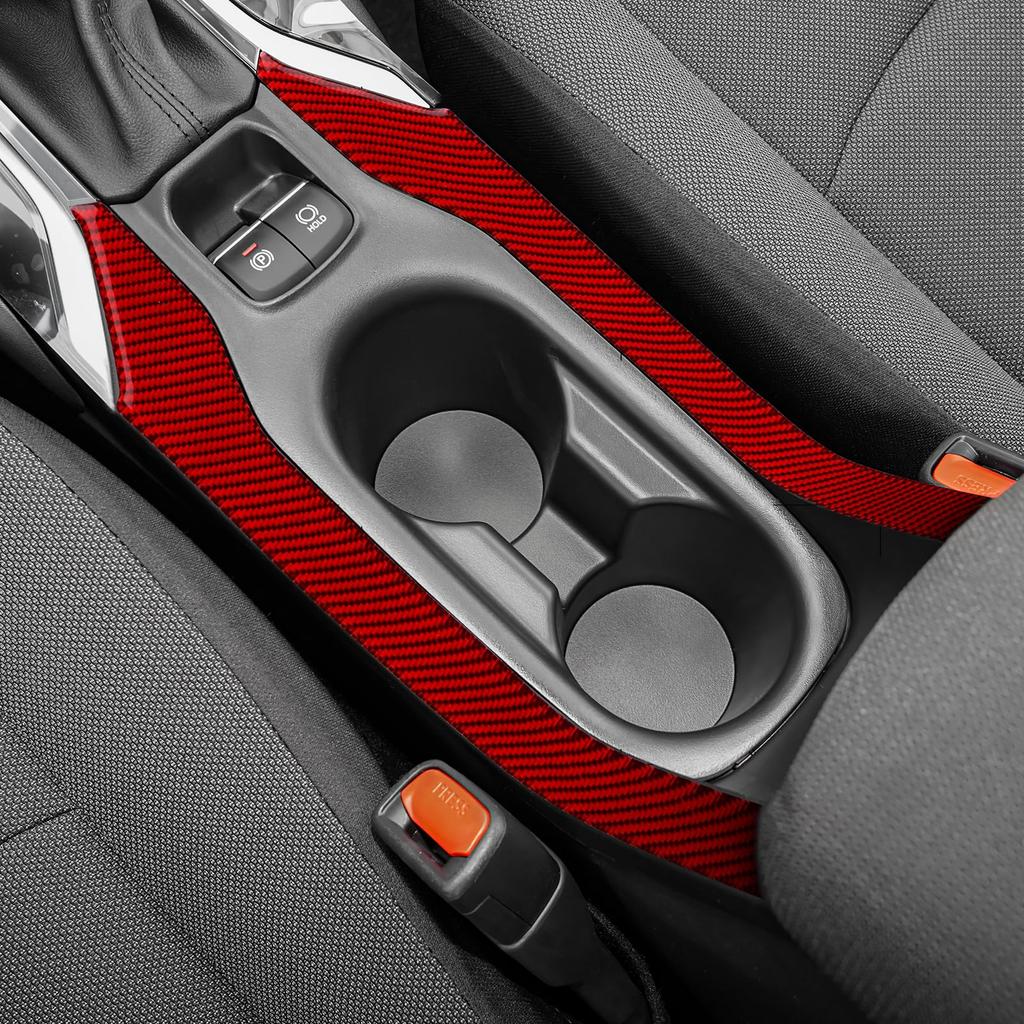 AIRSPEED Toyota Corolla Touring 12th Generation Dedicated Carbon Fiber Accessory Interior Parts Car Front Cup Holder Panel Sticker Stylish Custom