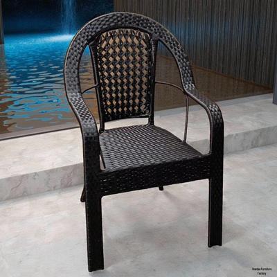 2024 Hand-Woven Rattan Lounge Chair Set: Modern Balcony & Coffee Table Three-Piece