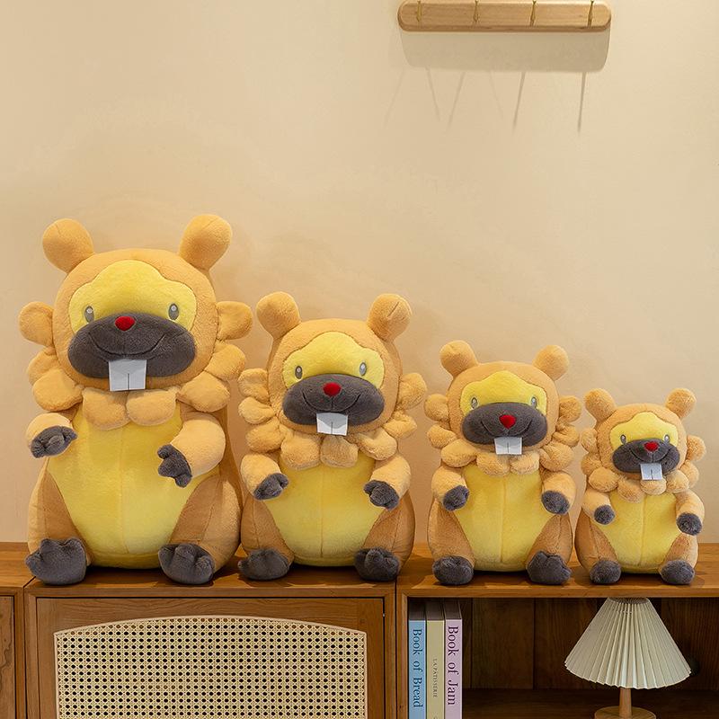 Pokémon Plush Toy Big Tooth Beaver Doll Sleeping Pillow Doll
