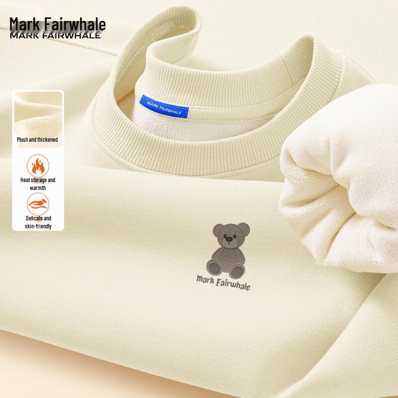 Mark Fairwhale Herren Fleecegefüttertes Rundhals-Sweatshirt