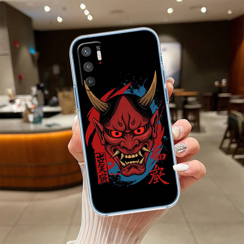 Japan Samurai Mask Phone Case for Motorola G14 G15 G24 G30 G31 G32 G34 G41 G42 G51 G52 G50 G60S G60 G62 G72 G71 G73 G84 G85 G200 E32