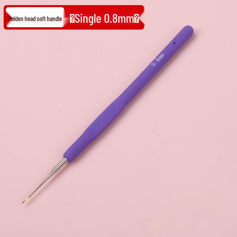 Goldenes Häkelnadel-Set mit weichen Griffen für DIY-Strick- und Garnprojekte