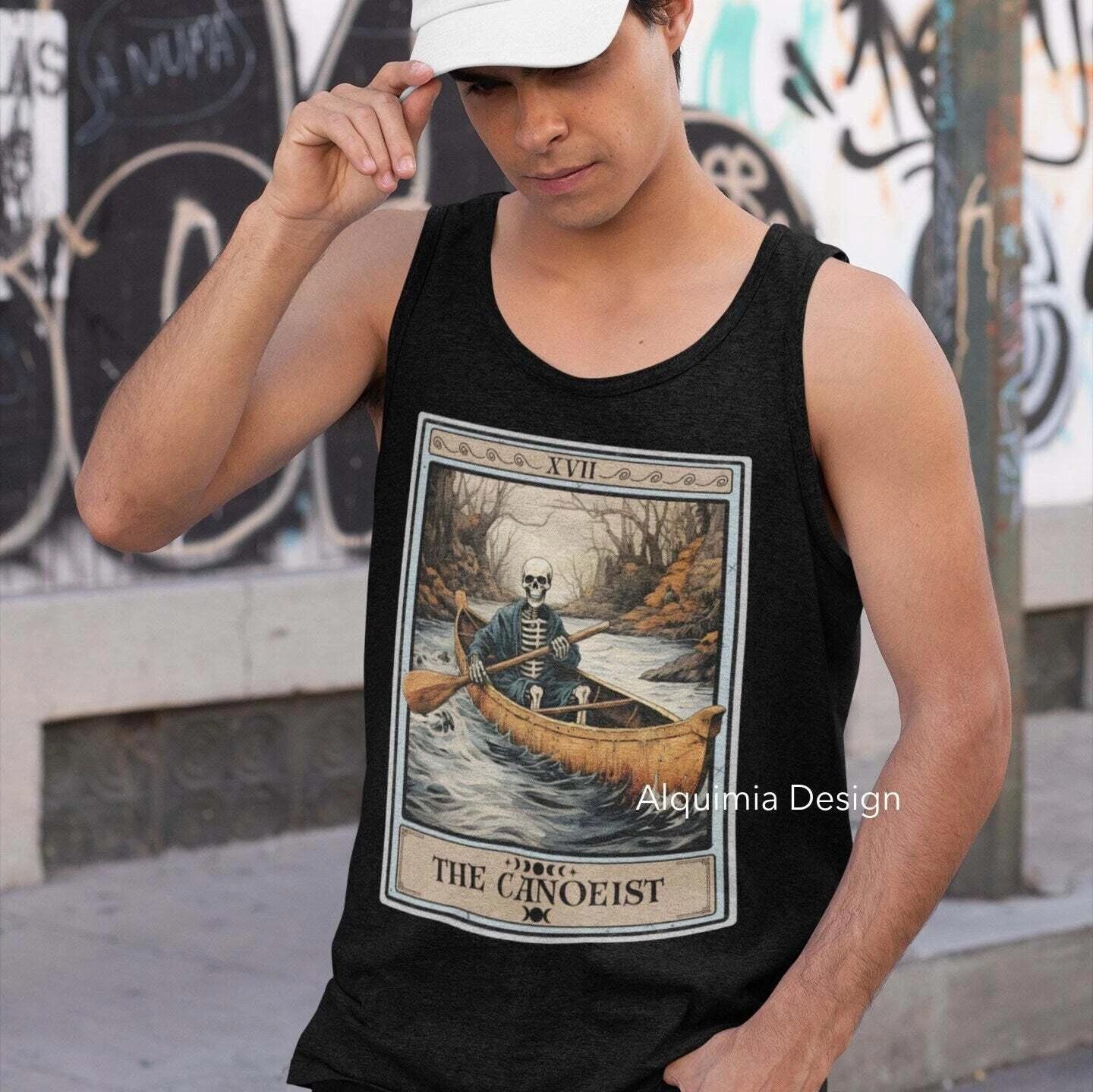 The Canoeist Tarot Card Tank Top, Canoe S