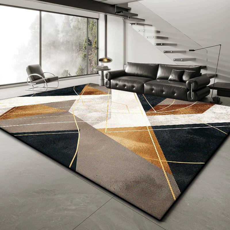 Tappeti Geometrici Nordici Grandi per Decorazione Soggiorno Casa Divano Tavolini da Caffè Tappeto 200x300 Camera da Letto Comodino Morbido Tappetino Antiscivolo