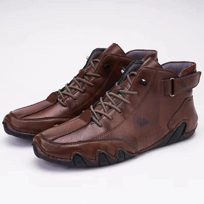 Chaussures pour hommes chaussures montantes en coton chaussures décontractées pour hommes chaussures épaisses en peluche d'hiver bottes pour hommes
