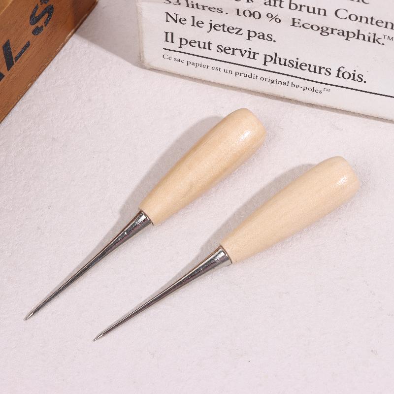 3/6/9Pcs Leather Hand Stitching Awl Tool Leather Craft Handheld Hole Punch Sewing Punching Hole Maker Leather Punching Tools