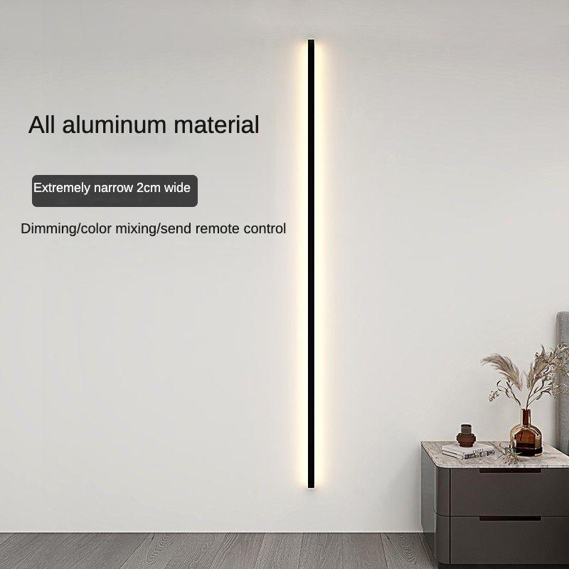Wall Light Modern Minimalist Indoor Wide Long Stric LED Light Living Background Personality Bedroom Bedside Aisle Wall Lamp