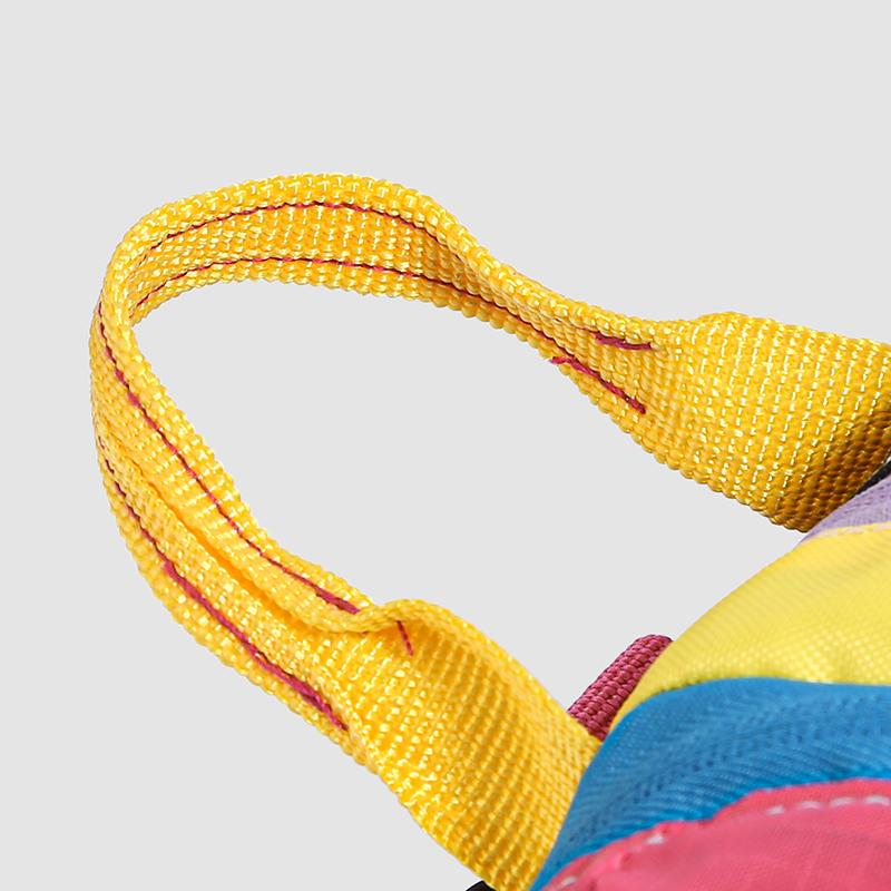 Color Block Crossbody Bag with Mountain Print Design Lightweight Shoulder Bag for Outdoor and Daily Use