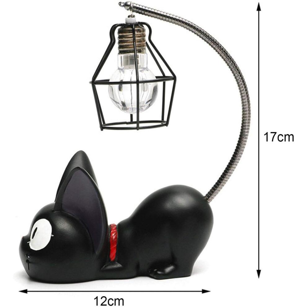 Dimming Capability Metal + Resin Table Bedside Lamps, Creative Night Light With Antique Iron Lampshade