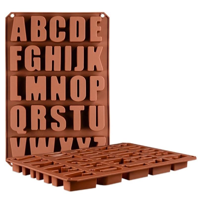 26 Capital Letters Silicone Chocolate Mold Biscuit Cake Mold DIY Baking Mold