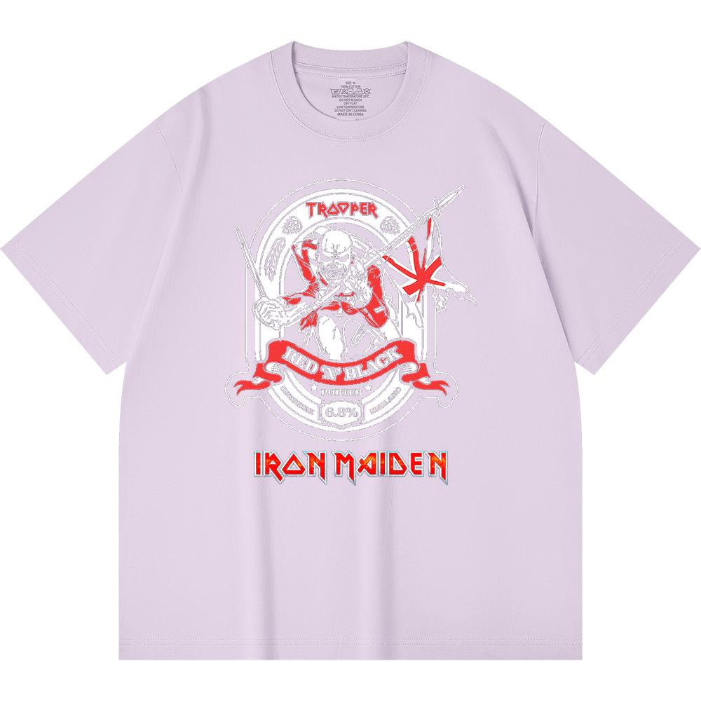 230 g/m² 100% Bavlna T-shirt Heavy Metal Rocková Kapela Tisk Populární Hudby Unisex Těžký Bavlněný T-shirt