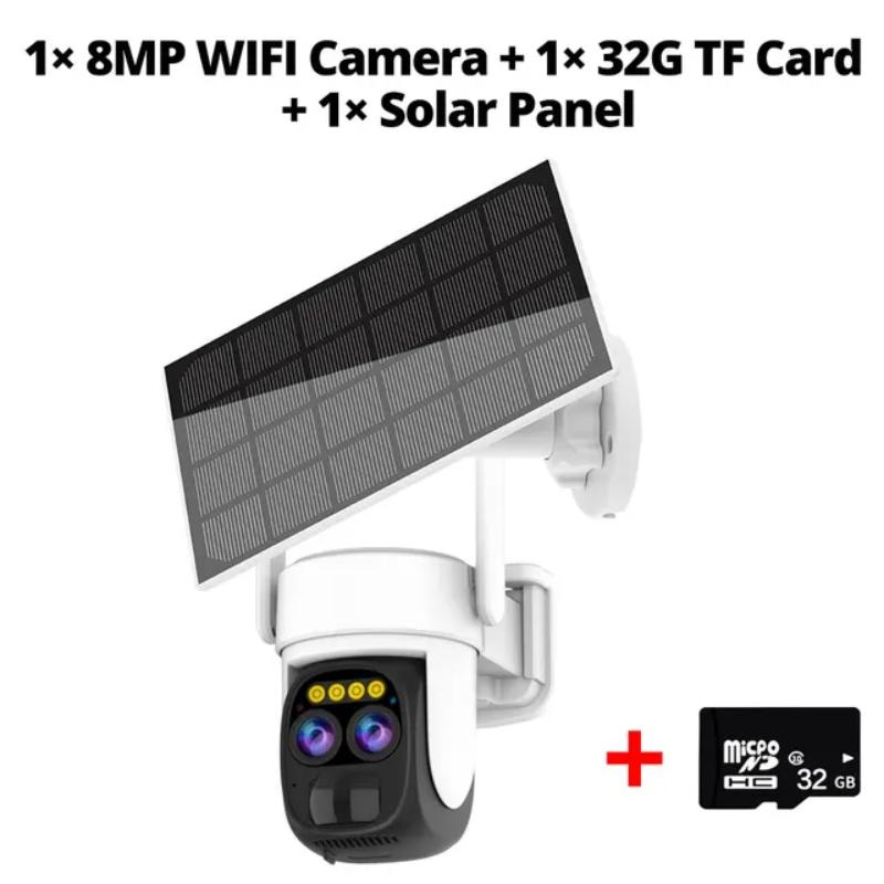 Solar-powered Surveillance Camera, Smart Wireless IP Network Camera, High-definition Video Monitor
