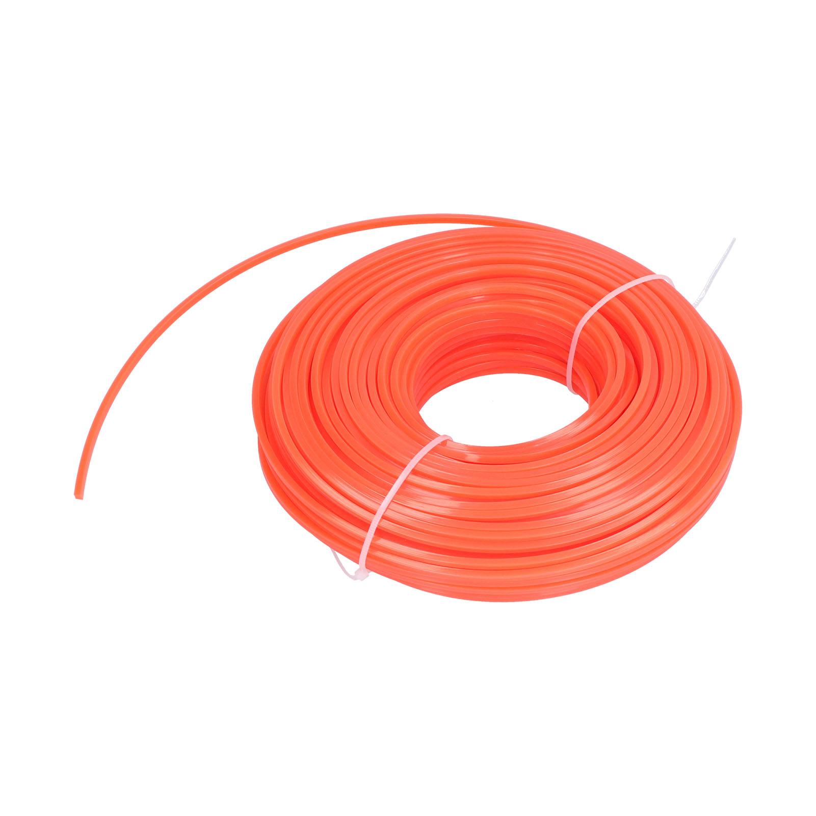 

Trimmer Cord 3mm Diameter 50m Length Nylon Line Suitable for Gasoline Grass Trimmer