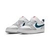 Nike Low 2 Trendy Versatile Low-Top Skate Shoes Kids sneaker White Gray Blue BQ5451-117