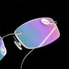 Ultralight TR90 Memory Rimless Reading Glasses Square Presbyopic Eyewear +1.0 to +4.0 for Men Women