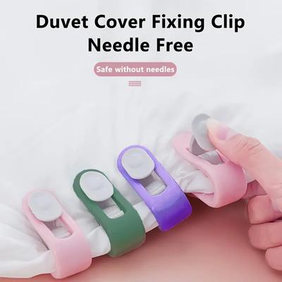 2/4/6/12Pcs Bedroom Bed Sheet Clips Quilt Holder Non-slip Quilt Blanket Clip Curtain Blankets Quilt Cover Clip Fastener Fixer Device