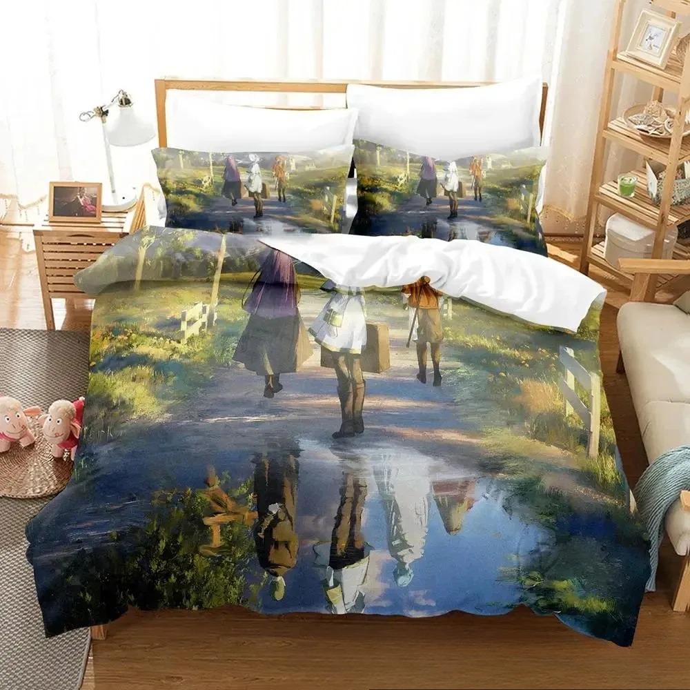 3D Print Anime Frieren Bedding CollectionDuvet Cover Comforter Bed Collection Quilt Cover PillowcaseKing Queen Twin Size Boys Girls Adultse