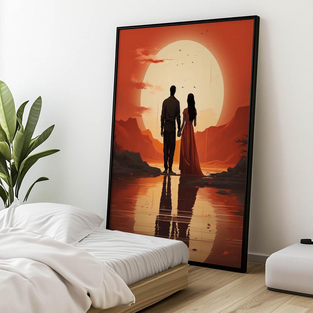 A Moment Together A Moment Together, 70X100 Cm, Unframed, Premium Canvas On Stretcher
