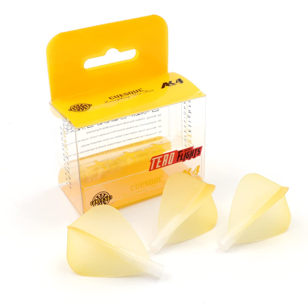 Cuesoul TERO AK4 Kite Dart Flights Big Wing Shape Light Yellow CS-AK4+6FZJB