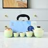 Gradient Ceramic Gourd Travel Tea Set