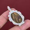 Ethopian Opal In Boulder Opal Pendant 925 Sterling Silver Pendant Dainty Jewelry Gemstone Pendant Handmade Pendant Silver Jewelry for Gifts