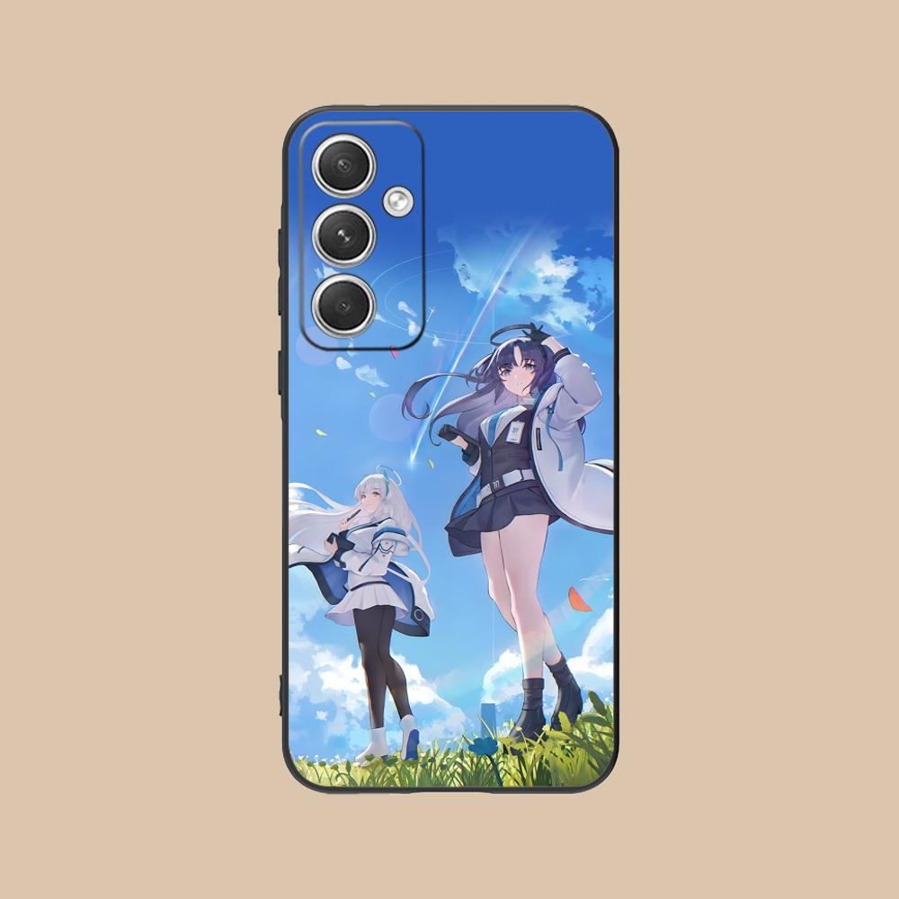 Blue Archive Yuuka Matte Mobile Phone Case for Samsung Galaxy S26 S25 S24 S23 S22 S21 S20 Note20 Plus FE Ultra Colorful Cover