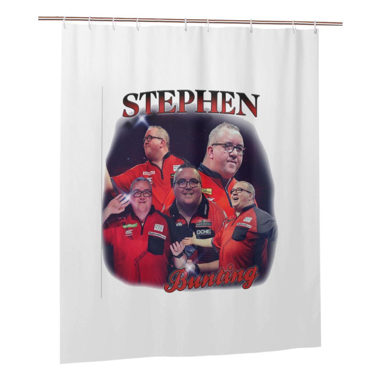 

Stephen Bunting Bootleg Shower Curtain Bathroom Polyester Waterproof Bath Curtains With Hooks W60H190(CM)-1 Pcs
