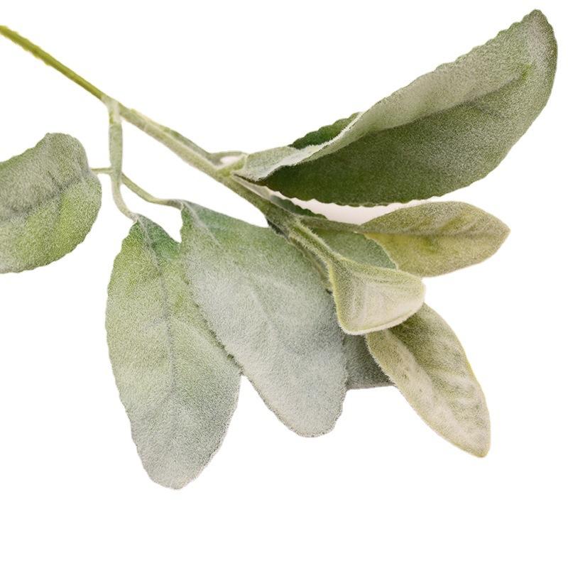 5pcs The Imitation Plant of Goat Ear Leaf with Flower Arrangement In Table Bottle Rabbit Ear Leaf